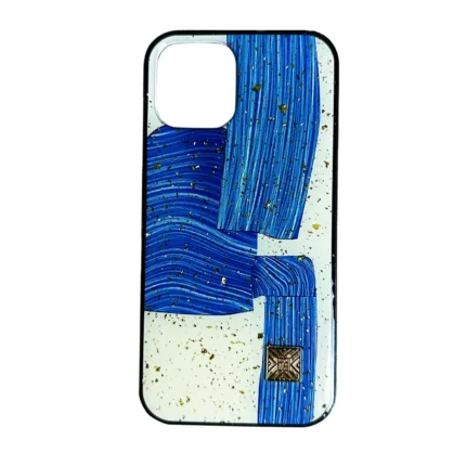 CASE PINCELADO AZUL iPhone 12 - 12 PRO